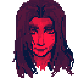 Pixel-art portrait representing Rubar